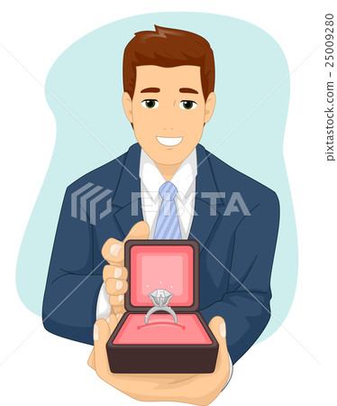 Man Propose Engagement Ring Man Propose Engagement Ring 25009280