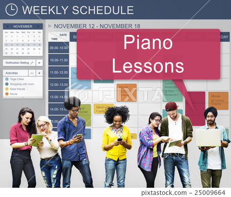 Weekly Schedule Reminder Activities Planner Concept 25009664