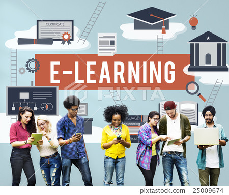 E-learning Education Internet Technology Network Concept 25009674