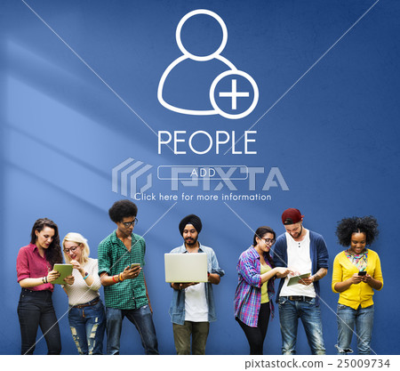 Add Friends Social Media Graphic Concept 25009734