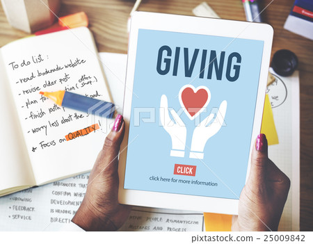 Giving Give Help Aid Support Charity Please Concept 25009842