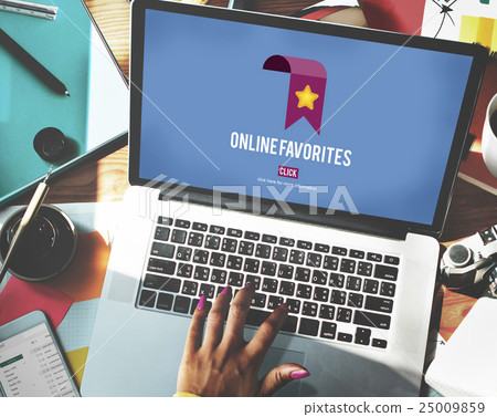 Online Favorites Internet Bookmark Technology Concept 25009859