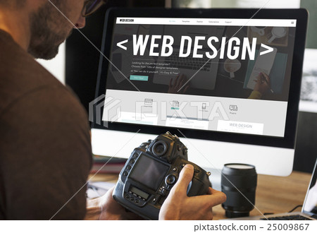Web Design Digital Media Layout Homepage Page Concept Web Design Digital Media Layout Homepage Page Concept 25009867