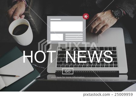 News Newsletter Announcement Update Information Concept 25009959