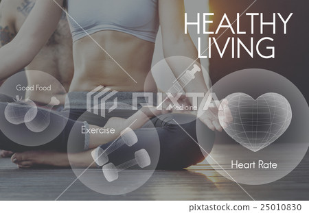 Healthcare Fitness Exercise Healthy Wellbeing Concept 25010830