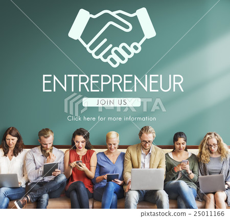 Entrepreneur Business Venture Handshake Graphic 25011166