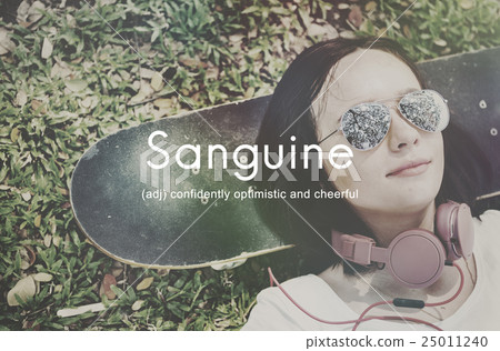 Sanguine Lifestyle Confidence Optimistic Concept 25011240