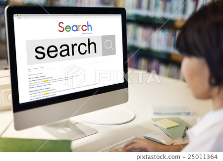 Search Online Optimization Social Networking Concept 25011364