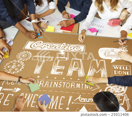 Team Brainstorming Plan Creation Strategy Concept 25011406