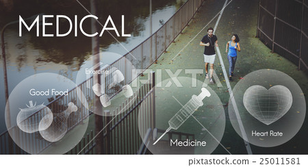 Healthcare Fitness Exercise Healthy Wellbeing Concept 25011581