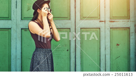 Girl Adventure Hangout Traveling Holiday Photography Concept Girl Adventure Hangout Traveling Holiday Photography Concept 25011613