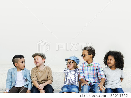Children Friendship Togetherness Playful Happiness Concept 25011752