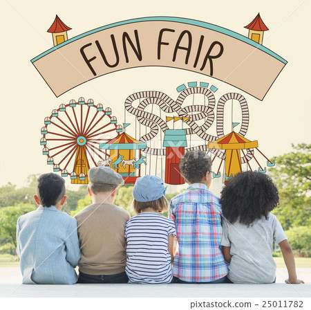 Fun Fair Amusement Enjoyment Happiness Joyful Concept 25011782