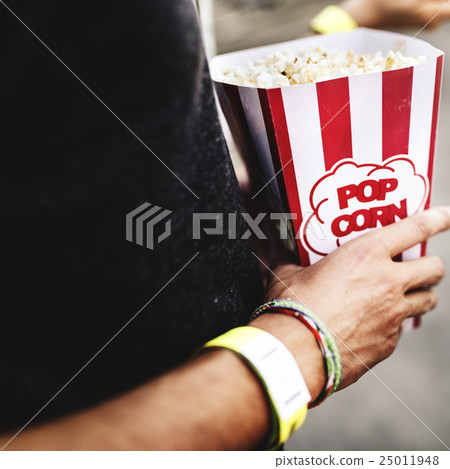 Popcorn Movie Crunchy Entertainment Concept 25011948
