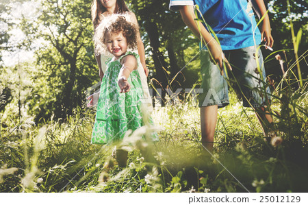 Children Flower Holiday Friendship Playful Summer Concept Children Flower Holiday Friendship Playful Summer Concept 25012129