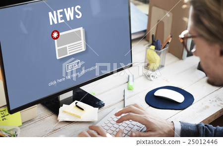 News Newsletter Announcement Update Information Concept 25012446
