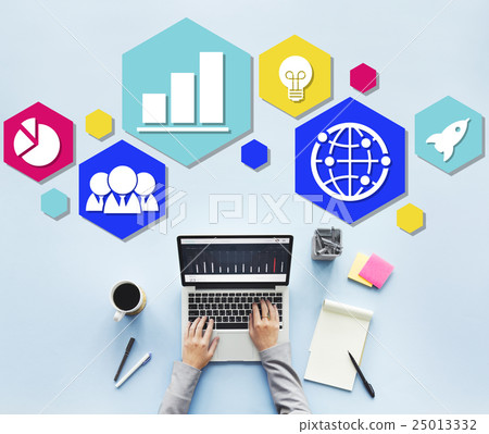 Global Business Strategy Planning Icon Concept 25013332