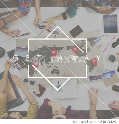Get A Way Destination Traveling Trip Concept Get A Way Destination Traveling Trip Concept 25013429