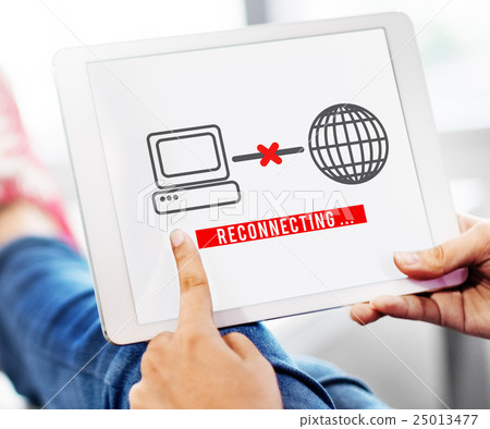 Reconnecting Access Disconnected Internet Concept 25013477