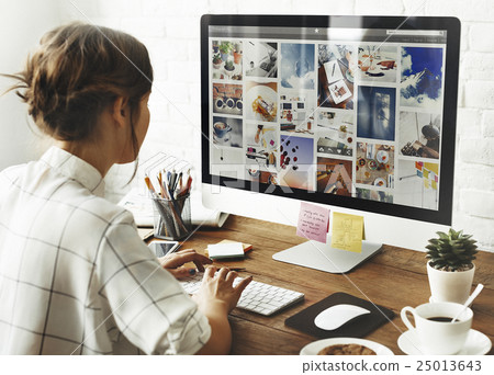 Girl Internet Technology Connection Research Concept Girl Internet Technology Connection Research Concept 25013643