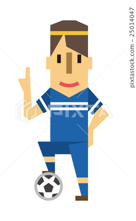 Soccer football player [Flat human series] 25014047