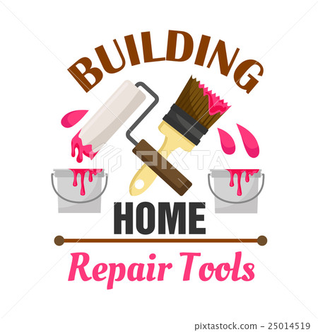Home building and repair work tools icon Home building and repair work tools icon 25014519