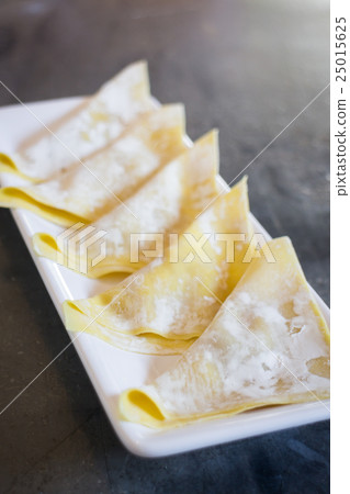 Ready to casting of homemade stuffed dumplings 25015625