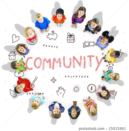 Community Donations Charity Foundation Support Concept Community Donations Charity Foundation Support Concept 25015861
