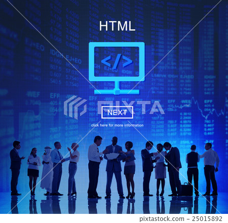 HTML Web Development Code Design Concept 25015892
