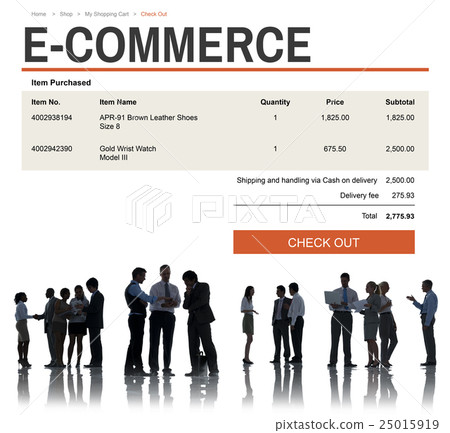 E-commerce Online Shopping Website Technology Concept E-commerce Online Shopping Website Technology Concept 25015919