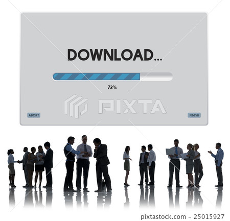 Connection Data Streaming Download Archiving Concept 25015927