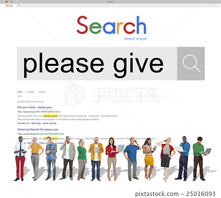 Please Give Donate Charity Funding Volunteer Concept 25016093
