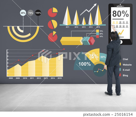 Diagram Percentage Business Chart Concept 25016154