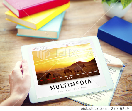 Streaming Multimedia Audio Entertainment Internet Concept 25016229