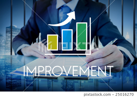 Business Development Growth Bar Chart Concept Business Development Growth Bar Chart Concept 25016270