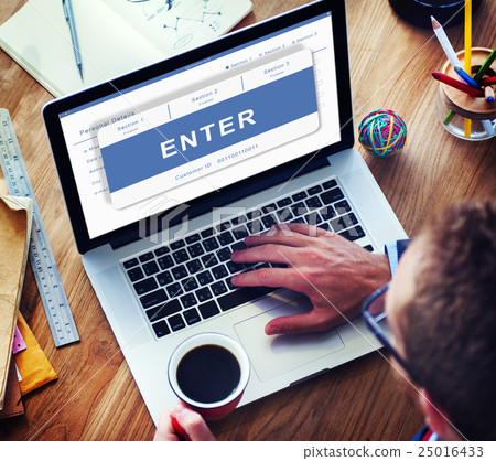 Enter Pending Waiting Approved Reject Concept 25016433