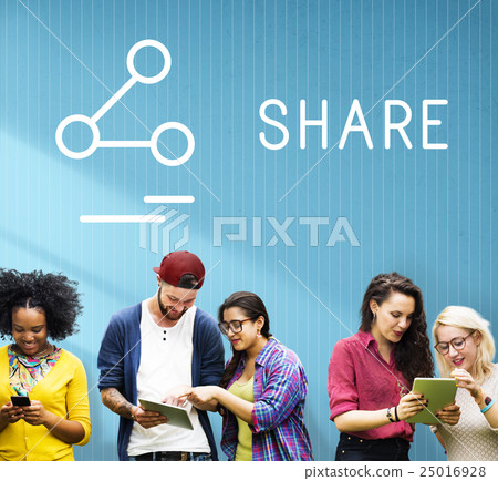 Chat Communication Online Blog Share Concept 25016928