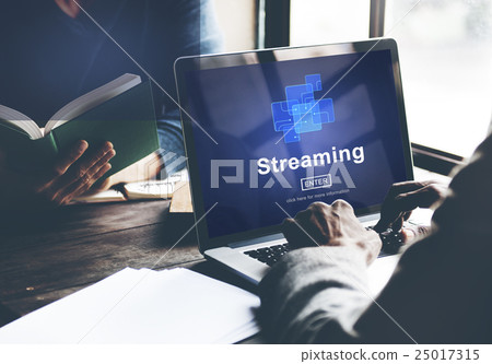 Streaming Internet Computer Media Transfer Data Concept 25017315