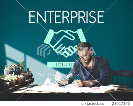 Business Organization Handshake Graphics Concept 25017340