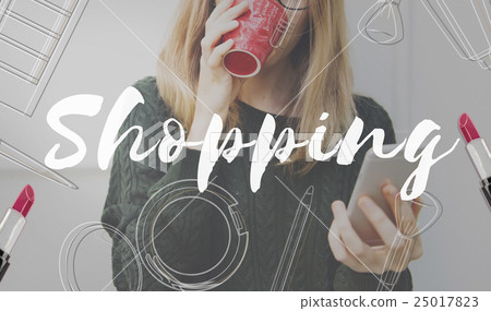 Shopping Online Shopaholics E-Commerce E-Shopping Concept 25017823