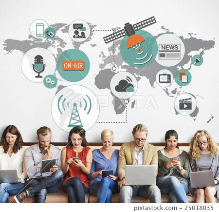 Global Communications Social Networking Connection Concept 25018035