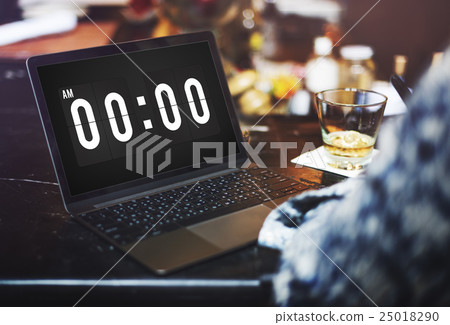 Midnight Time Tomorrow Timing Concept 25018290