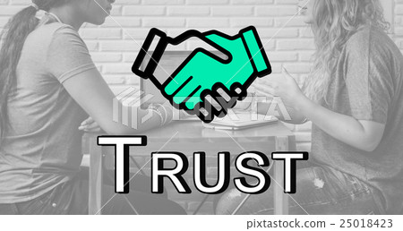 Trust Handshake Partnership Coooperation Graphic Concept Trust Handshake Partnership Coooperation Graphic Concept 25018423