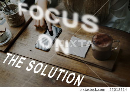 Focus On Aim Concentrate Target Determine Concept 25018514