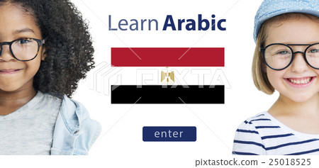 Learn Arabic Language Online Education Concept 25018525