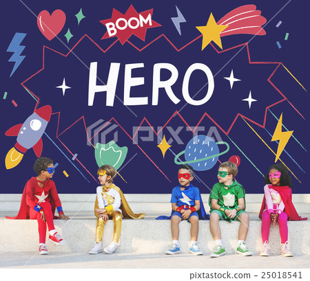 Superhero Kids Imagination Power Helper Concept 25018541