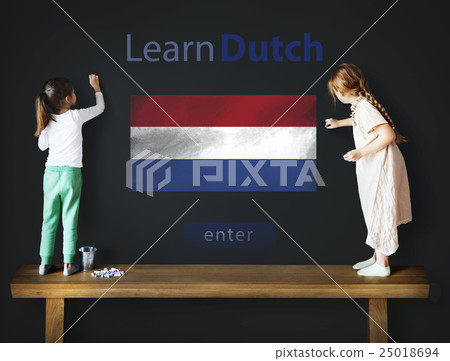 Learn Dutch Language Online Education Concept Learn Dutch Language Online Education Concept 25018694