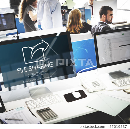 Data Transfer Exchange Sharing Sync Upload Concept 25019287