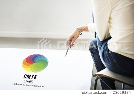 CMYK Color Emblem Symbol Concept 25019384