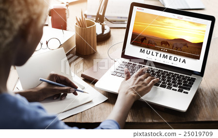 Streaming Multimedia Audio Entertainment Internet Concept Streaming Multimedia Audio Entertainment Internet Concept 25019709